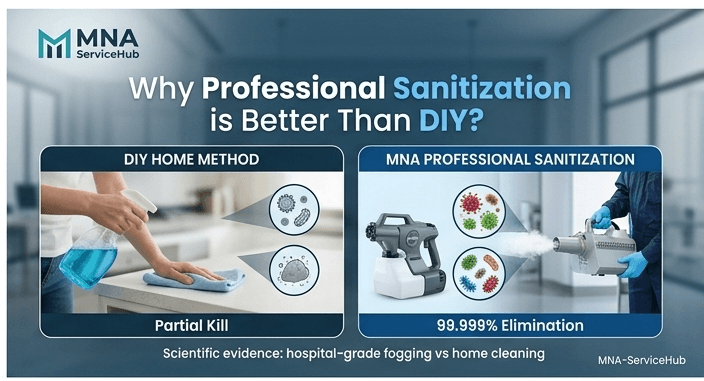 Why Professional Sanitization is Better Than DIY?